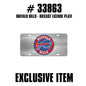TRINITY NFL - Buffalo Bills Chrome Diecast License Plate