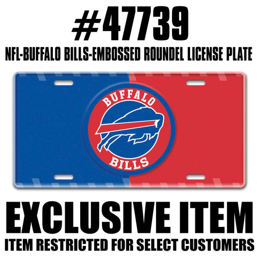 NFL - Buffalo Bills Embossed Roundel License Plate