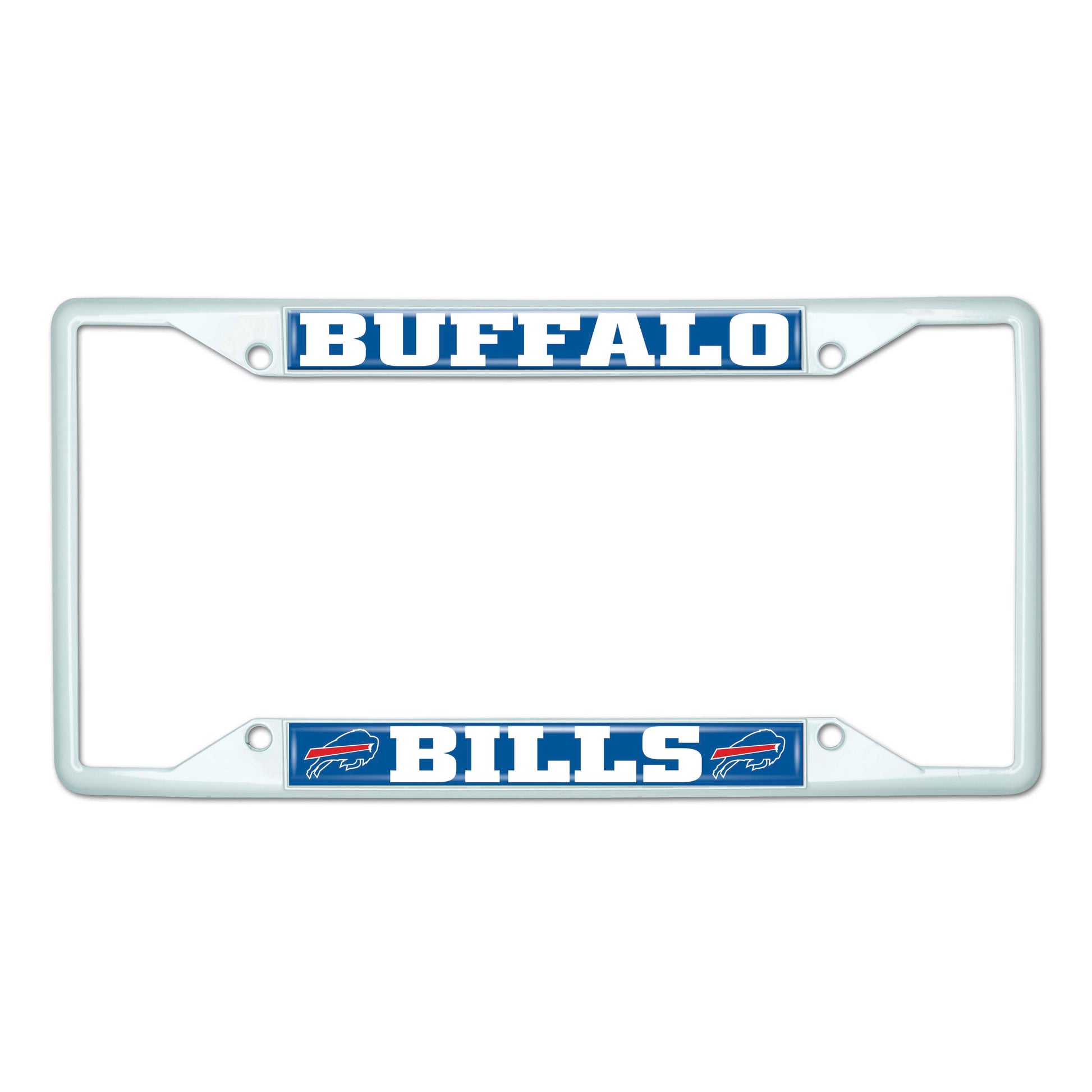 NFL - Buffalo Bills-White License Plate Frame
