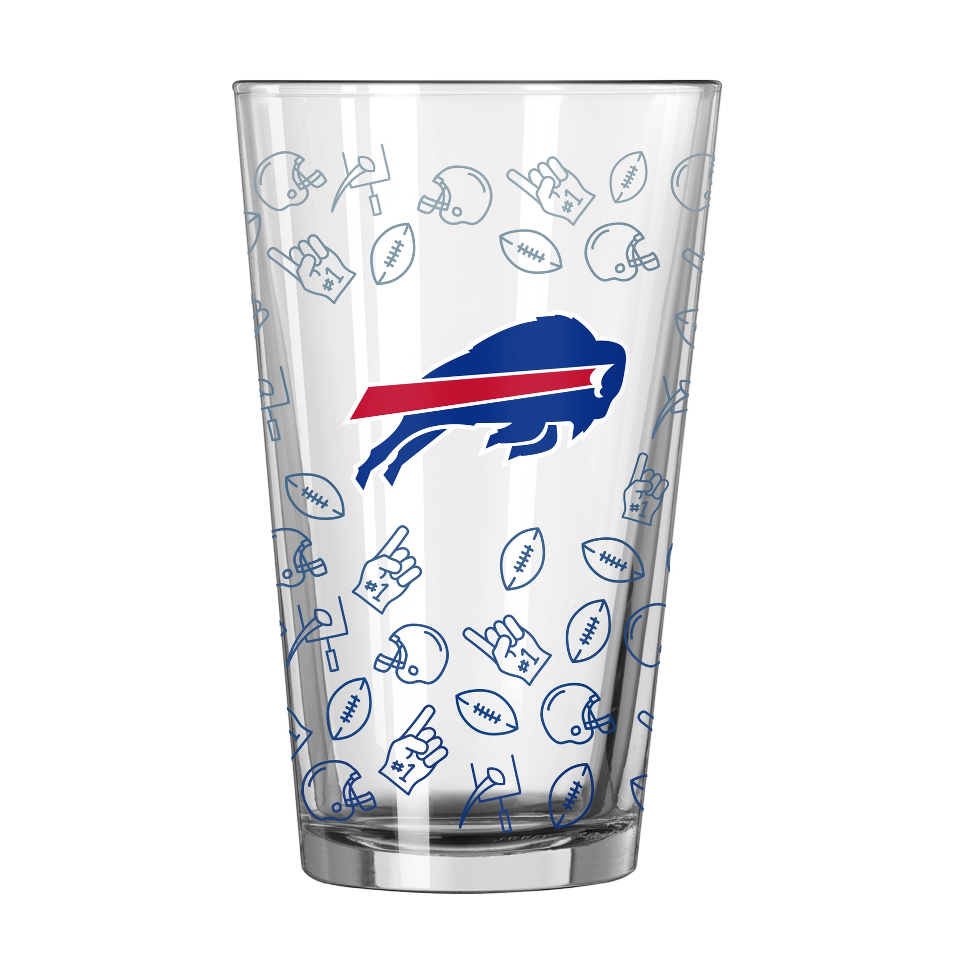 Buffalo Bills 16oz Ombre Playmaker Pint Glass