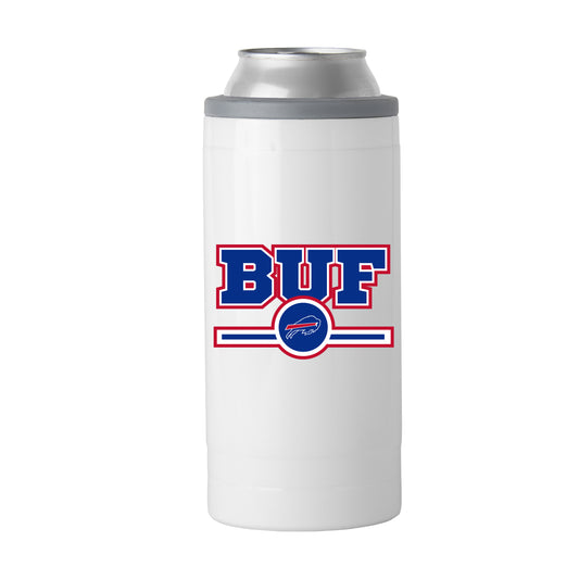 Buffalo Bills Letterman 12 oz Slim Can Coolie