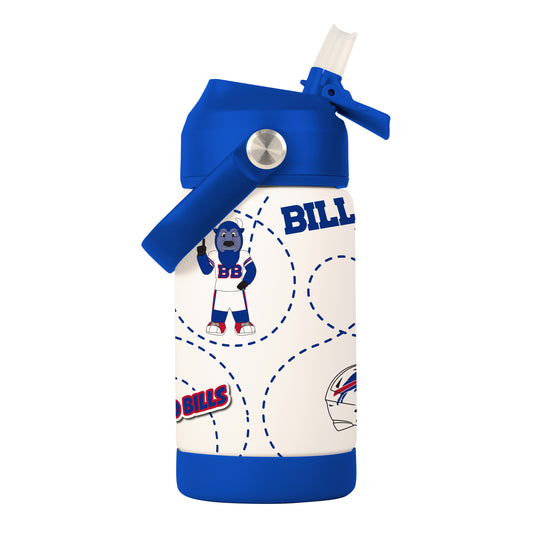 Buffalo Bills 12oz Mascot SS Kids Bottle