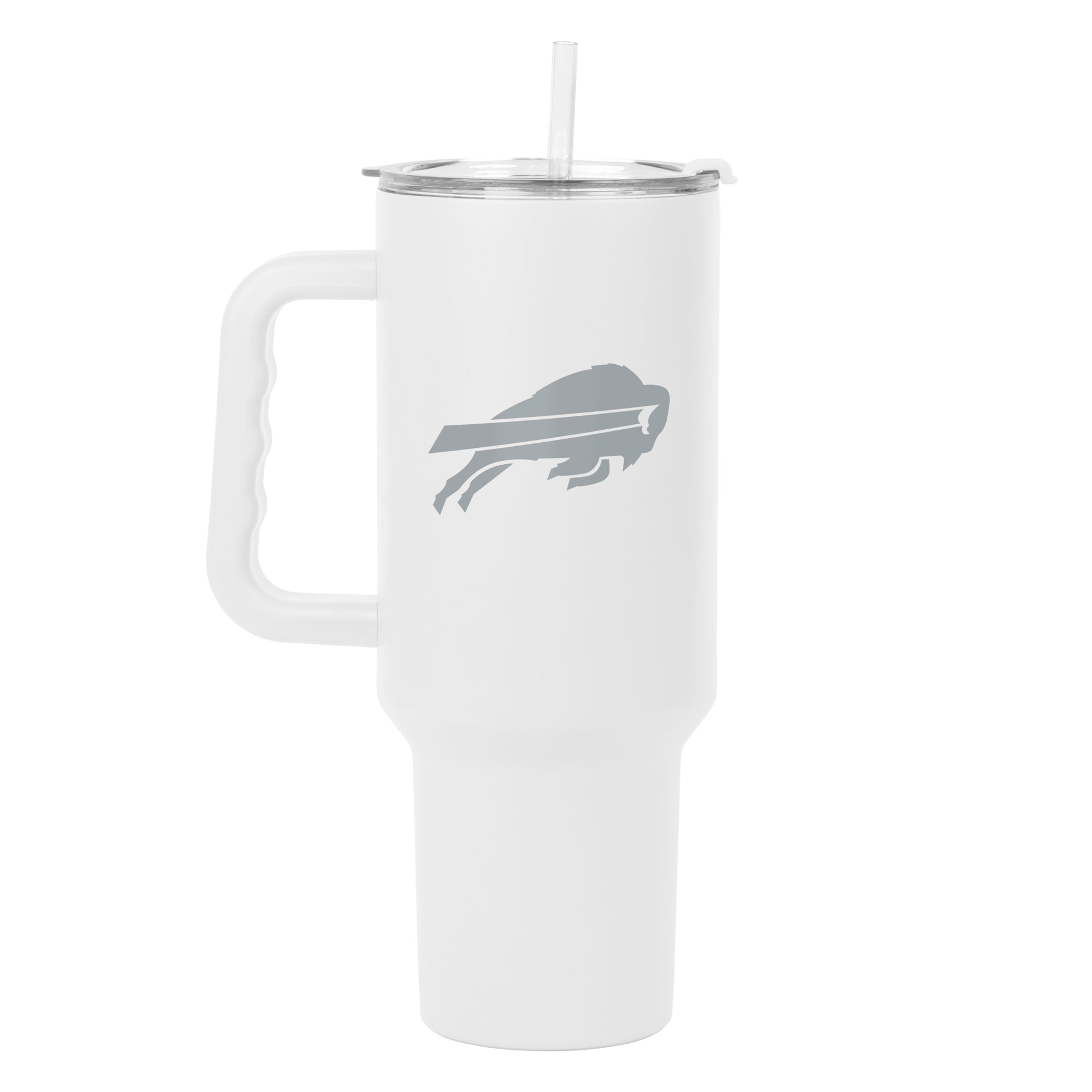 Buffalo Bills 40oz White Etch Powder Coat Tumbler