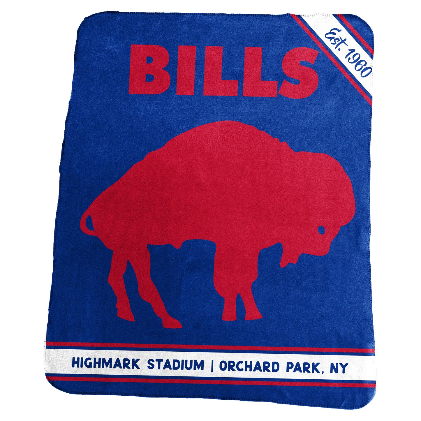 Buffalo Bills Vintage Classic Fleece Throw