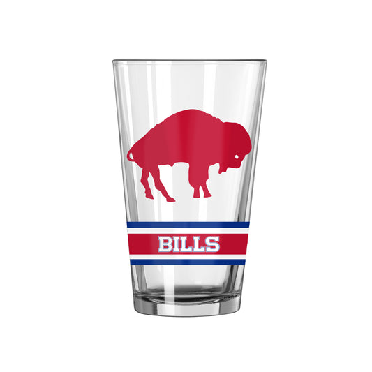 Buffalo Bills 16oz Gameday Stripe Pint Glass