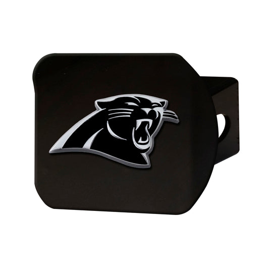 NFL - Carolina Panthers Chrome on Black Hitch Cover