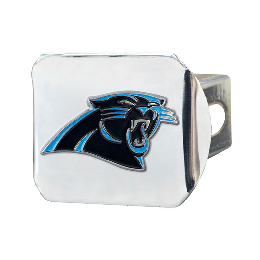 NFL - Carolina Panthers Color on Chrome Hitch Cover