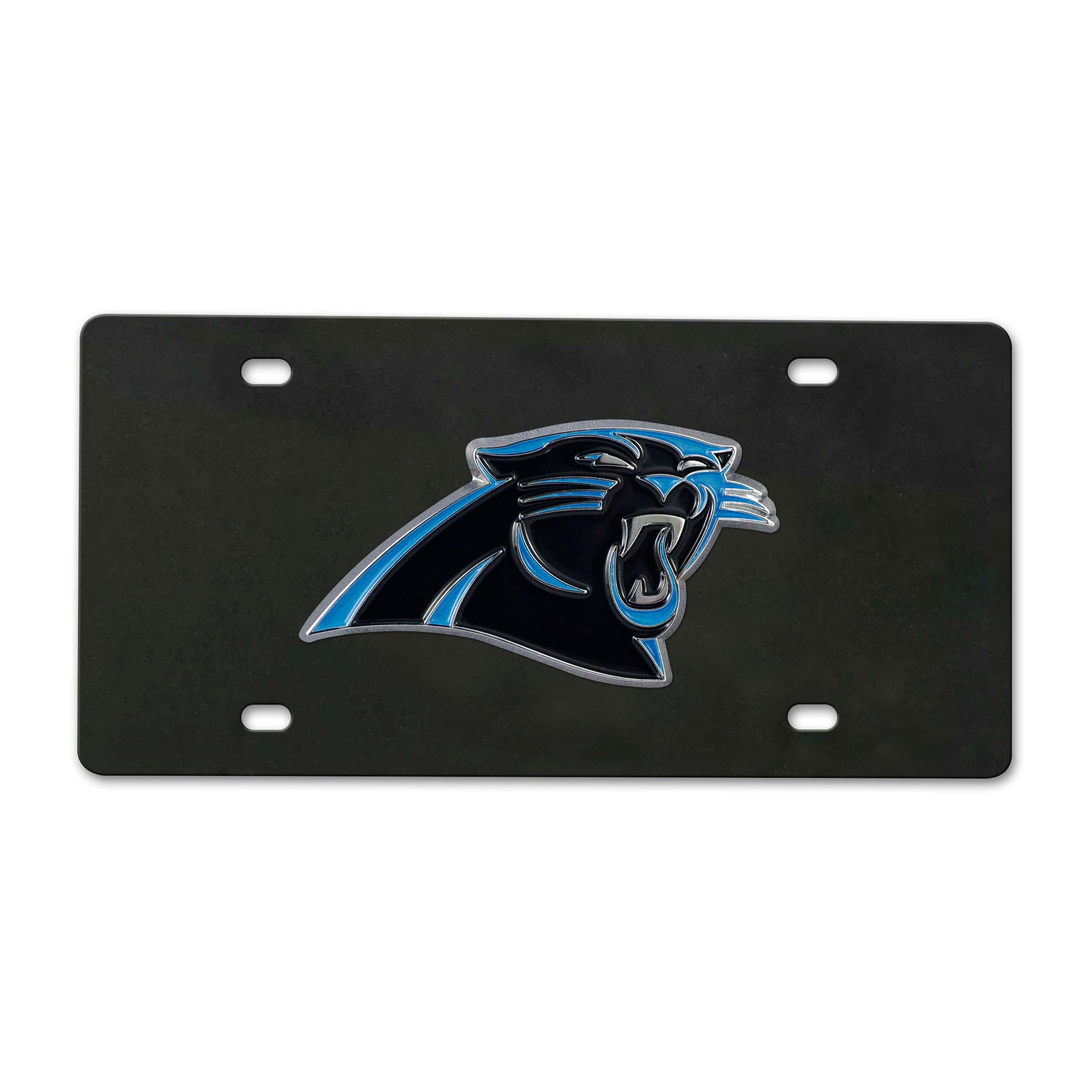 NFL - Carolina Panthers Black Diecast License Plate