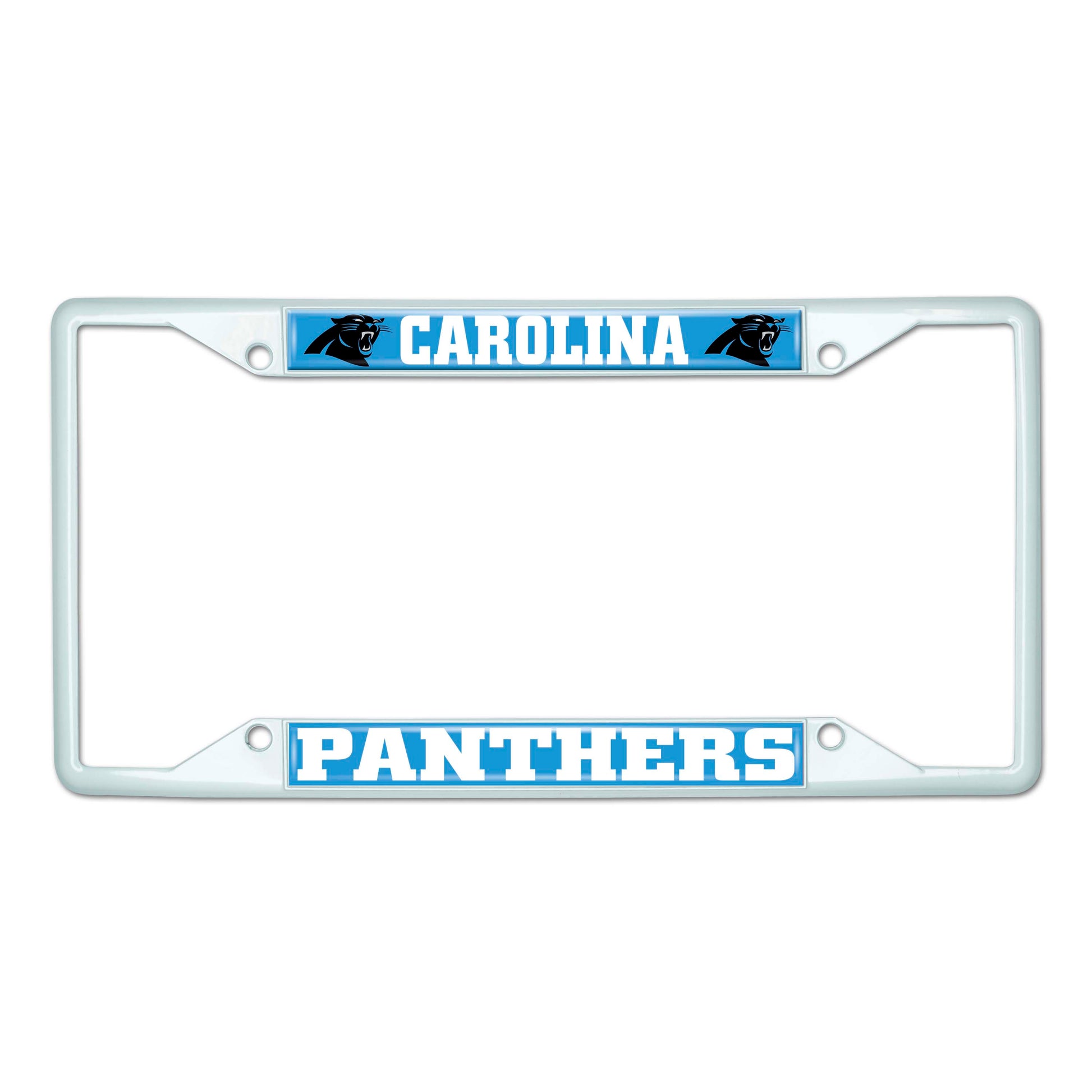 NFL - Carolina Panthers-White License Plate Frame