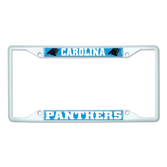 NFL - Carolina Panthers-White License Plate Frame