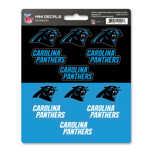 NFL - Carolina Panthers Mini Decal 12-pk