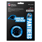 Carolina Panthers Decal Stickers 3 Pack