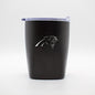 Carolina Panthers 10oz Etch Black Powder Coat Rocks Tumbler