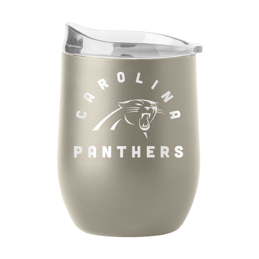 Carolina Panthers 16oz Archway Powder Coat Curved Bev