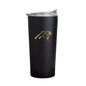 Carolina Panthers Black 20oz Foil Powder Coat Tumbler
