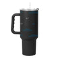 Carolina Panthers 40oz Step And Repeat Powder Coat Tumbler