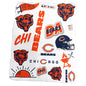 Chicago Bears Classic Native Fleece Throw