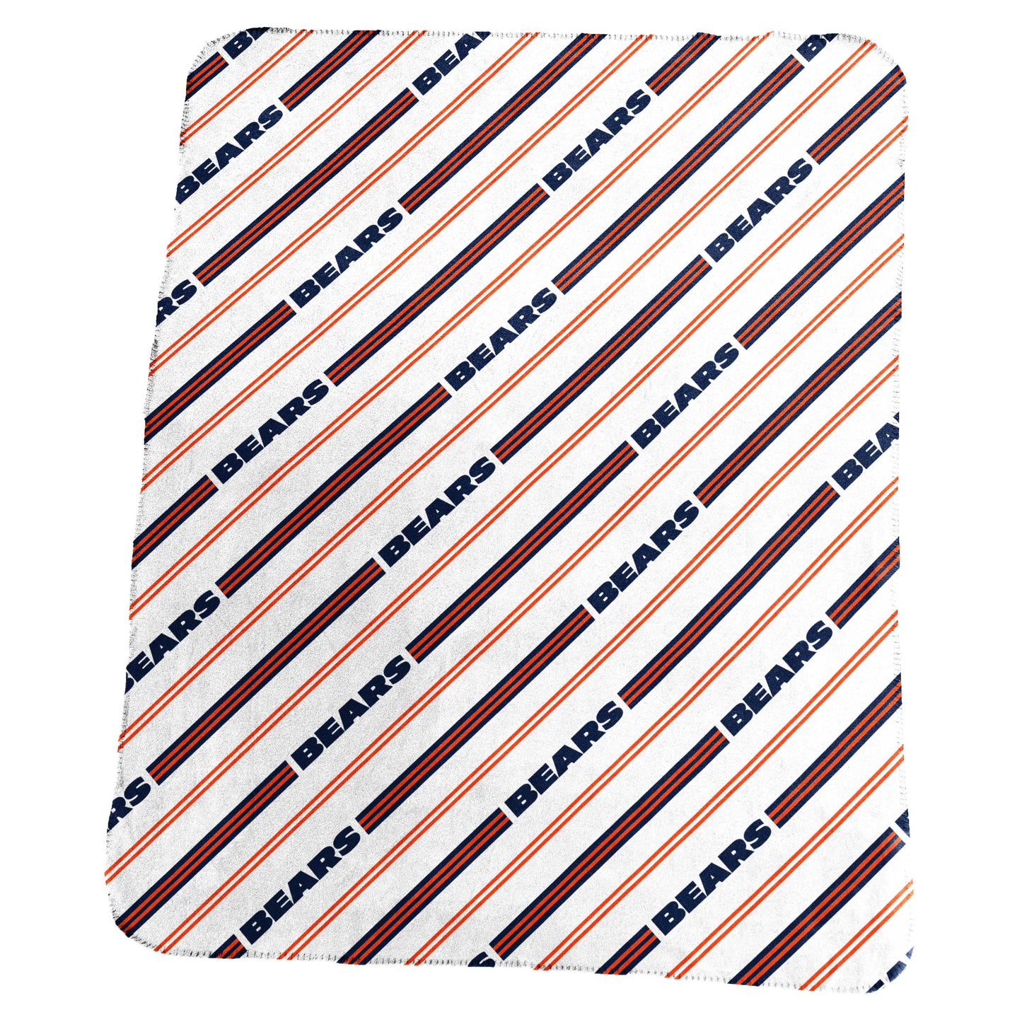 Chicago Bears Classic Vertical Stripe Fleece Throw
