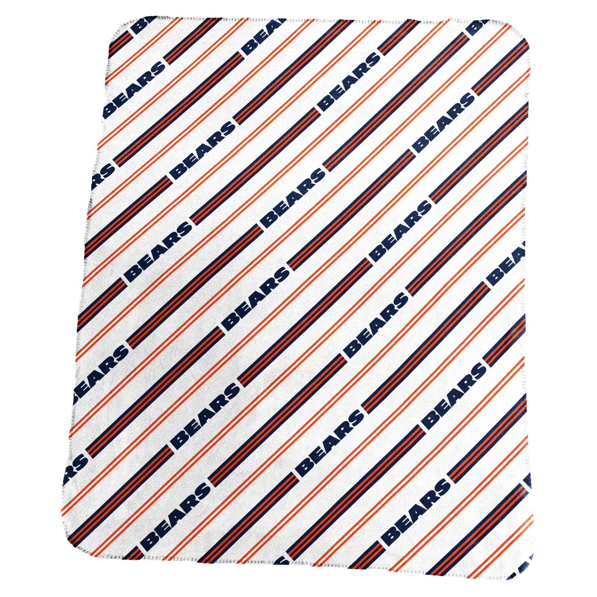 Chicago Bears Classic Vertical Stripe Fleece Throw