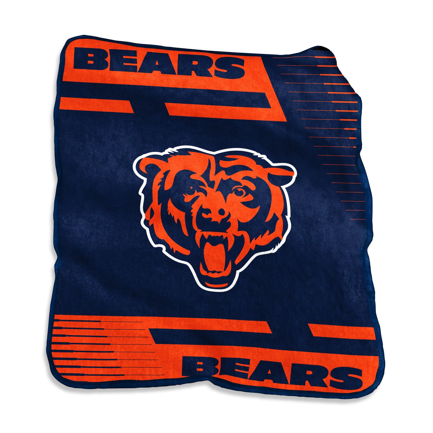 Chicago Bears Raschel Double Stripe Throw