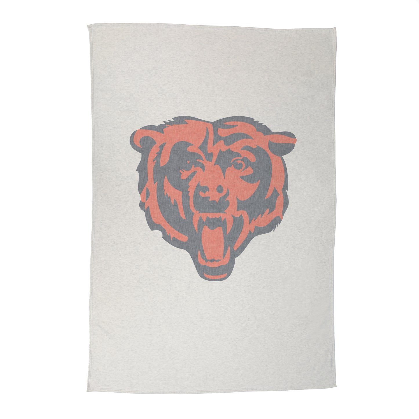 Chicago Bears Oversized Logo Sublimated Sweatshirt Blanket