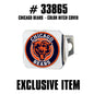 TRINITY NFL - Chicago Bears Color on Chrome Hitch Cover