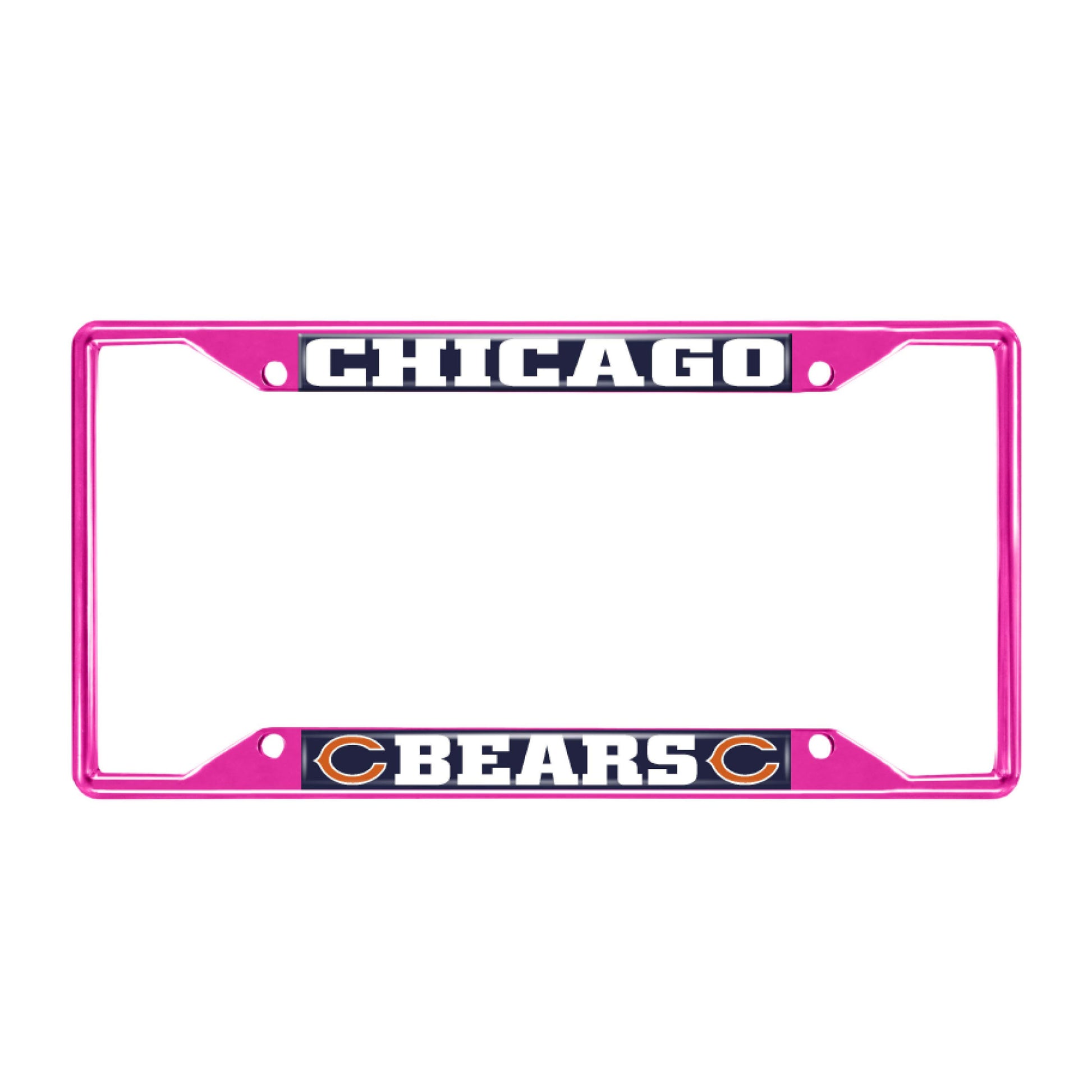 NFL - Chicago Bears-Pink License Plate Frame