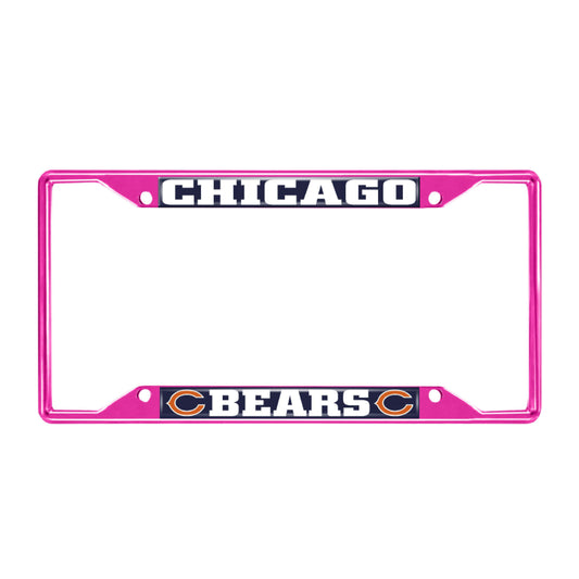 NFL - Chicago Bears-Pink License Plate Frame