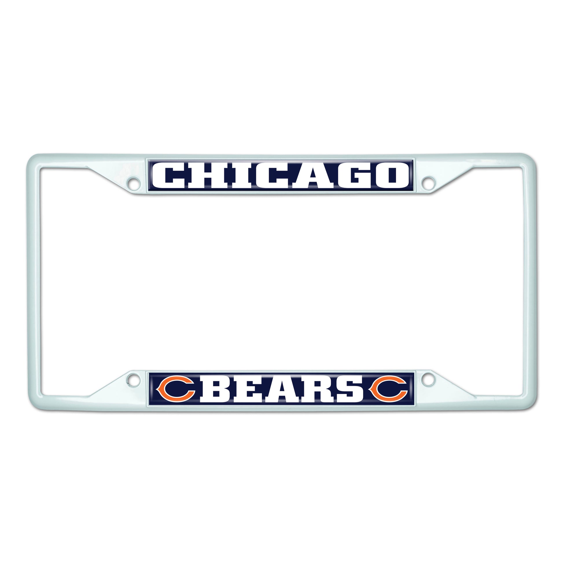 NFL - Chicago Bears-White License Plate Frame