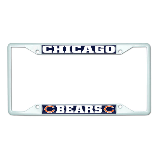 NFL - Chicago Bears-White License Plate Frame