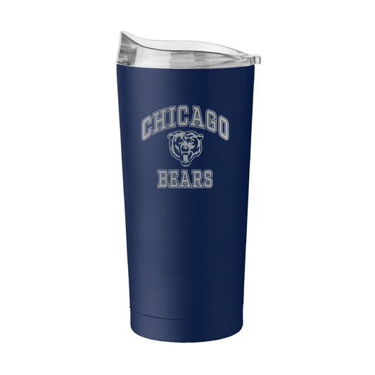 Chicago Bears 20oz Athletic Etch Powder Coat Tumbler