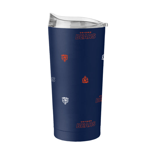 Chicago Bears 20oz Step And Repeat Powder Coat Tumbler