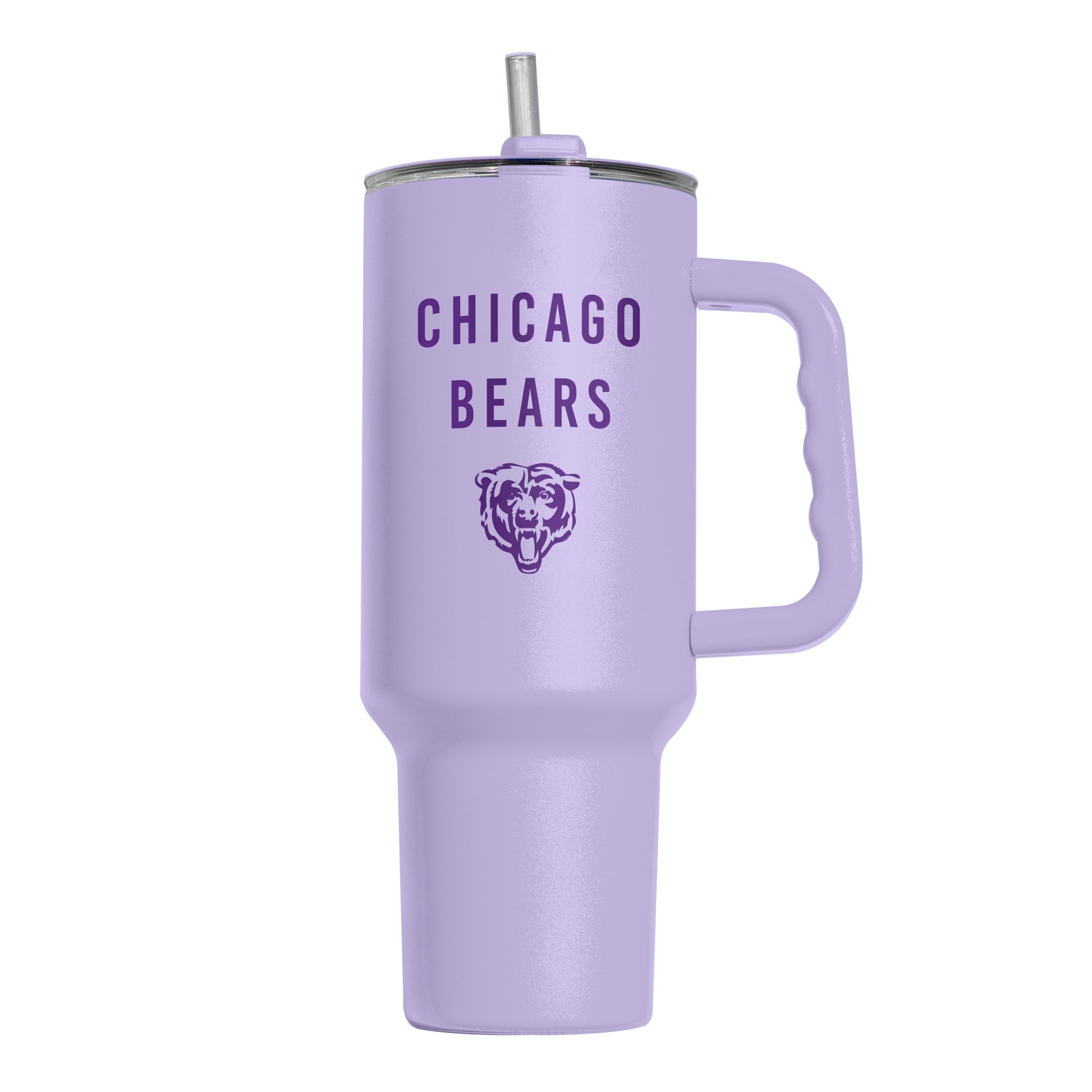Chicago Bears 40oz Tonal Lavender Powder Coat Tumbler