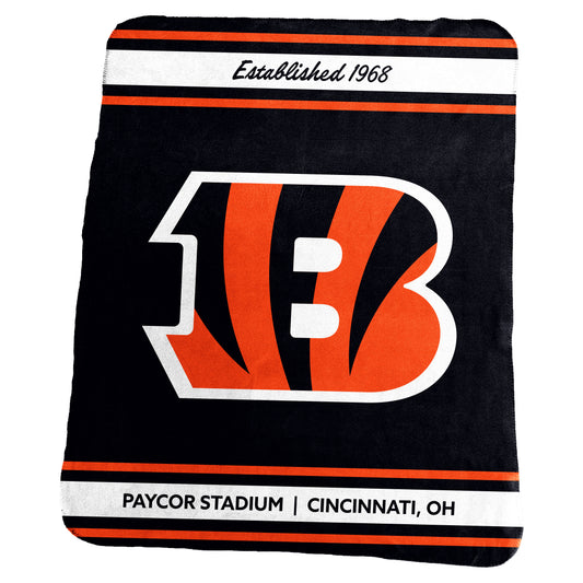 Cincinnati Bengals Stadium Classic Fleece Throw