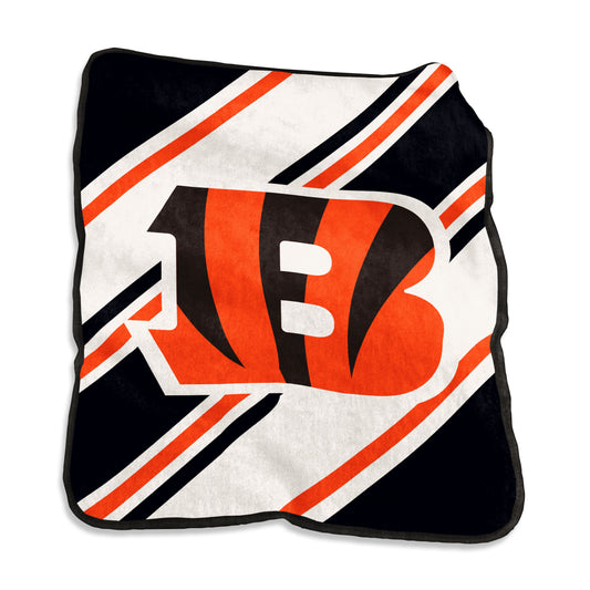 Cincinnati Bengals Raschel Stripe Throw