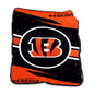 Cincinnati Bengals 60x80 Circle Raschel Blanket
