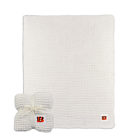 Cincinnati Bengals Cable Knit Throw 50x60
