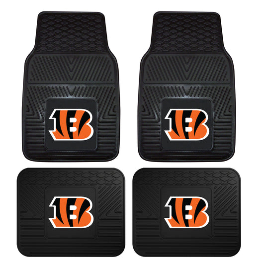 NFL - Cincinnati Bengals 4-pc Vinyl Car Mat Set
