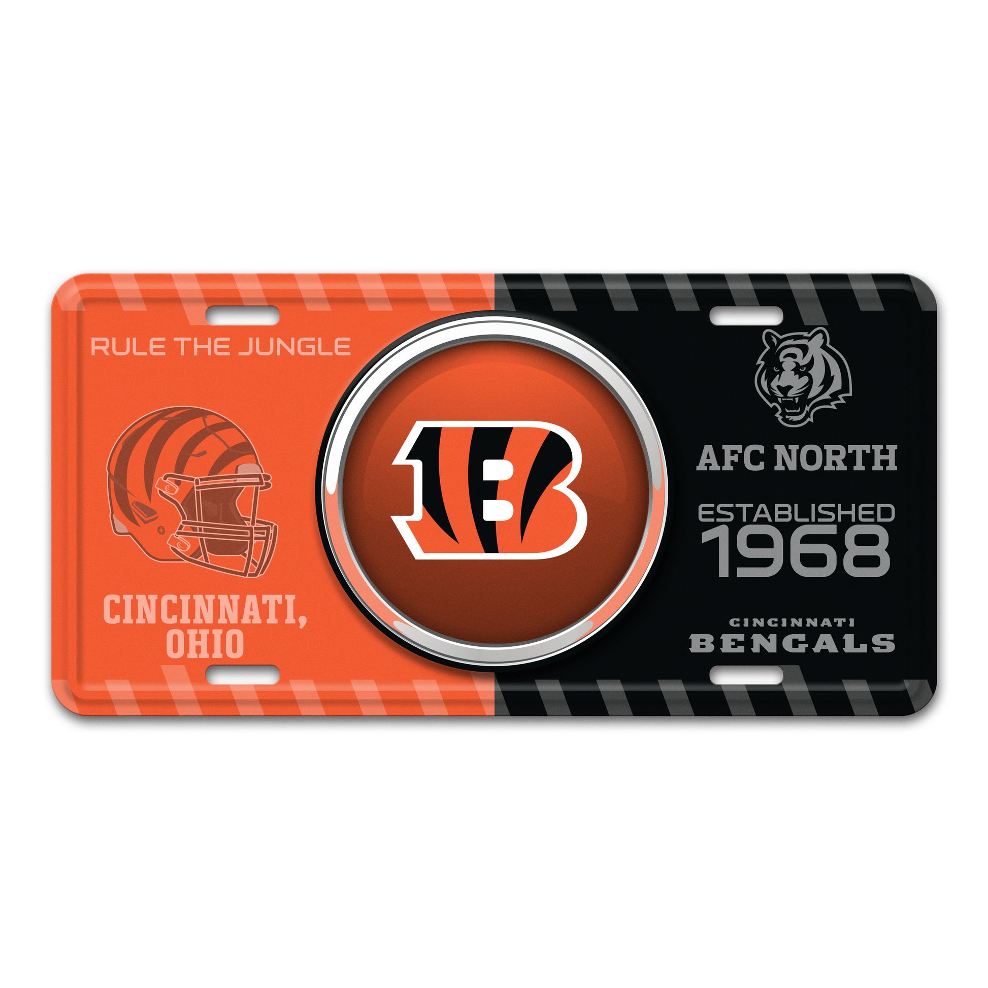 NFL - Cincinnati Bengals Embossed Metal License Plate