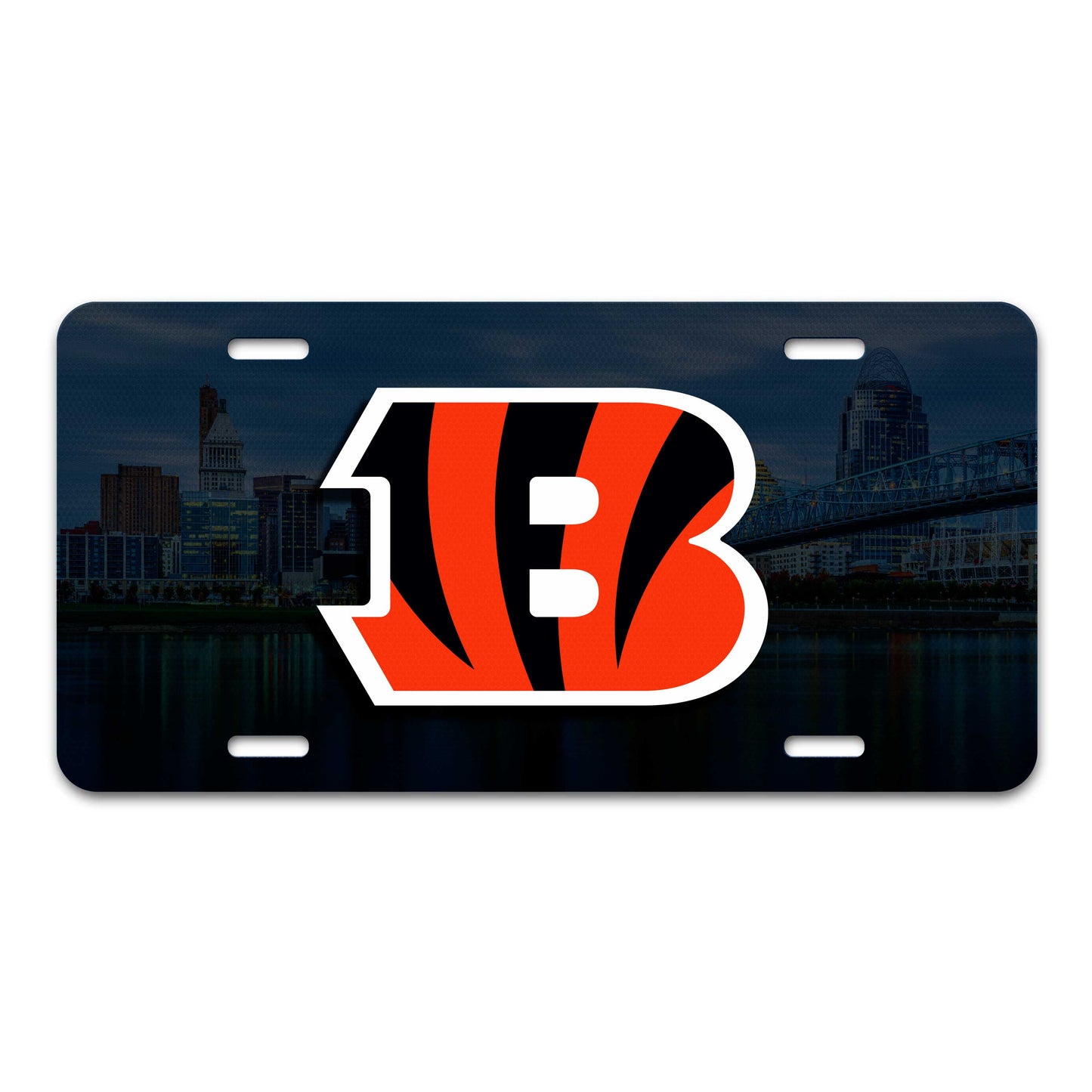 Cincinnati Bengals Flat Metal License Plate