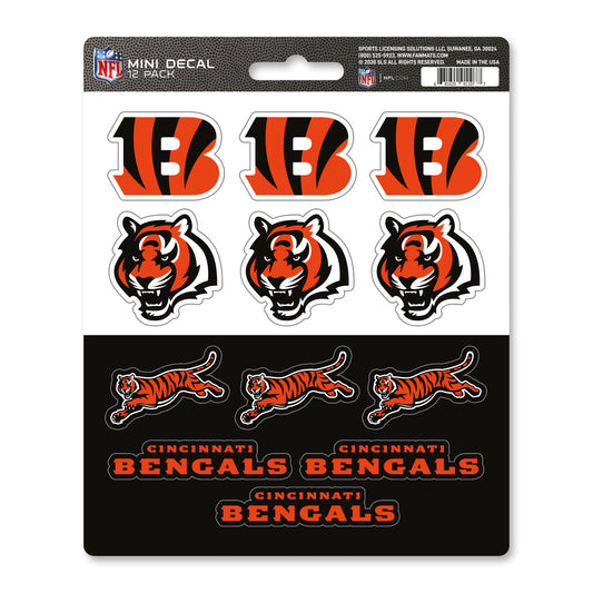 NFL - Cincinnati Bengals Mini Decal 12-pk
