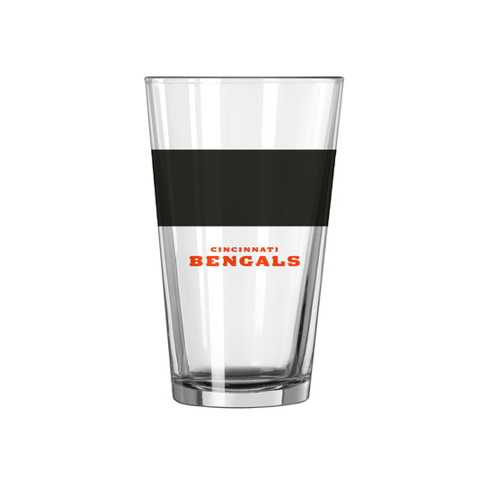 Cincinnati Bengals 16oz Colorblock Pint Glass
