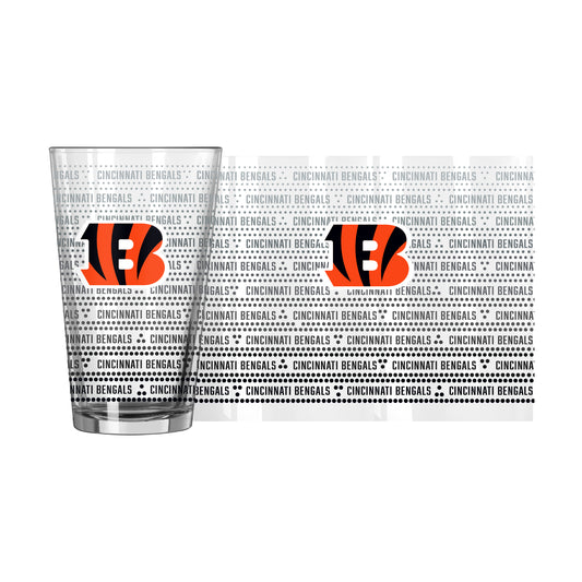 Cincinnati Bengals 16oz Chant Fade Pint Glass