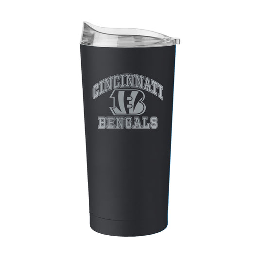 Cincinnati Bengals 20oz Athletic Etch Powder Coat Tumbler