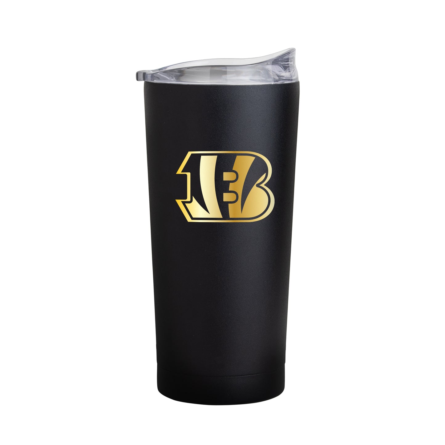 Cincinnati Bengals Black 20oz Foil Powder Coat Tumbler