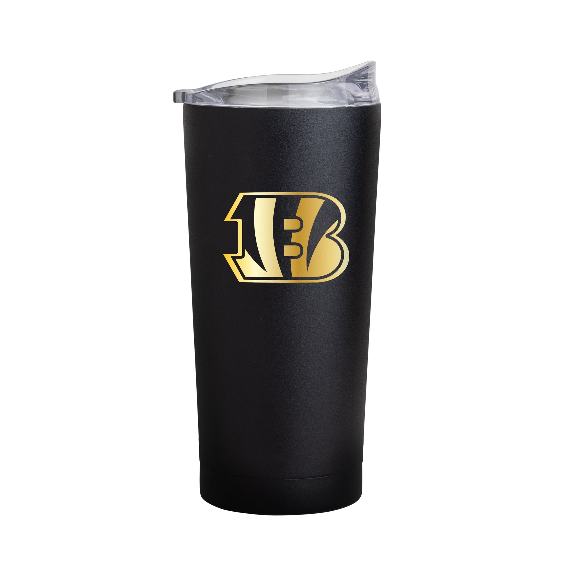 Cincinnati Bengals Black 20oz Foil Powder Coat Tumbler