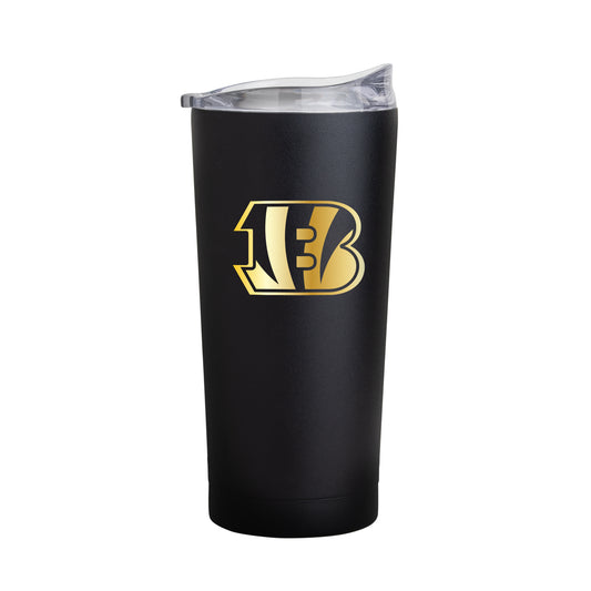 Cincinnati Bengals Black 20oz Foil Powder Coat Tumbler
