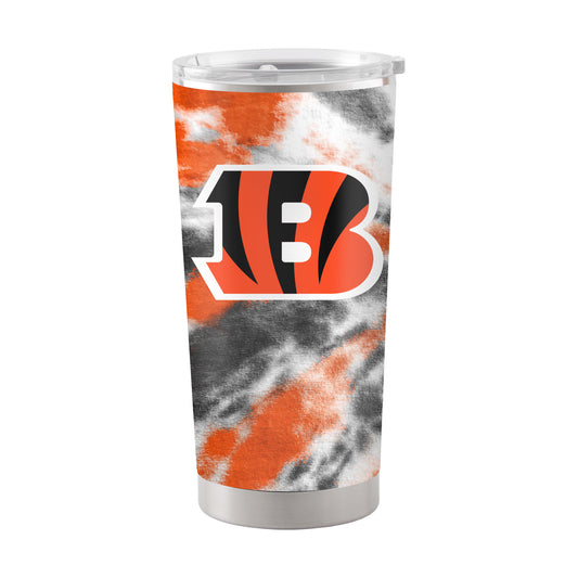 Cincinnati Bengals 20oz Tie Dye Stainless Steel Tumbler