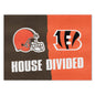 NFL House Divided Mat - Bengals / Browns