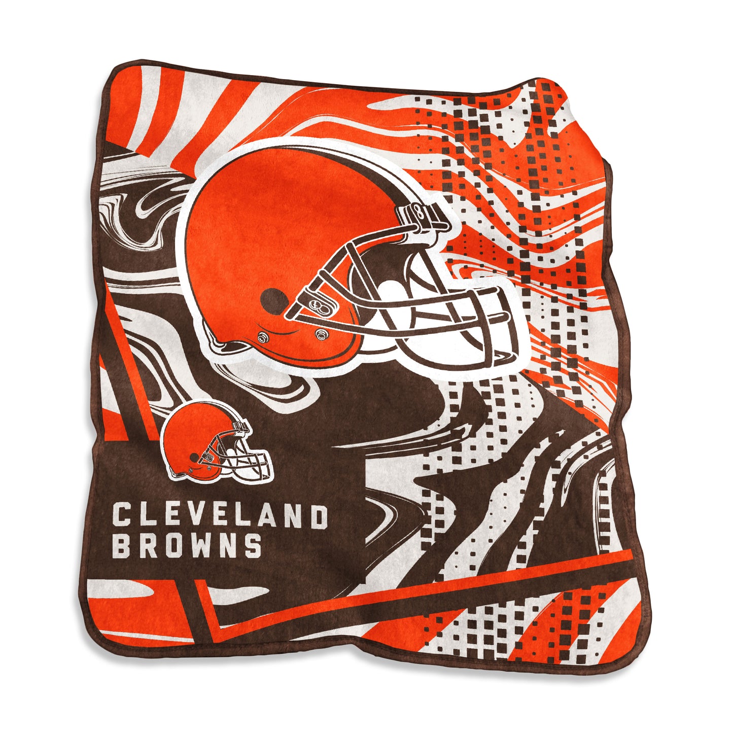 Cleveland Browns Swirl Raschel Throw